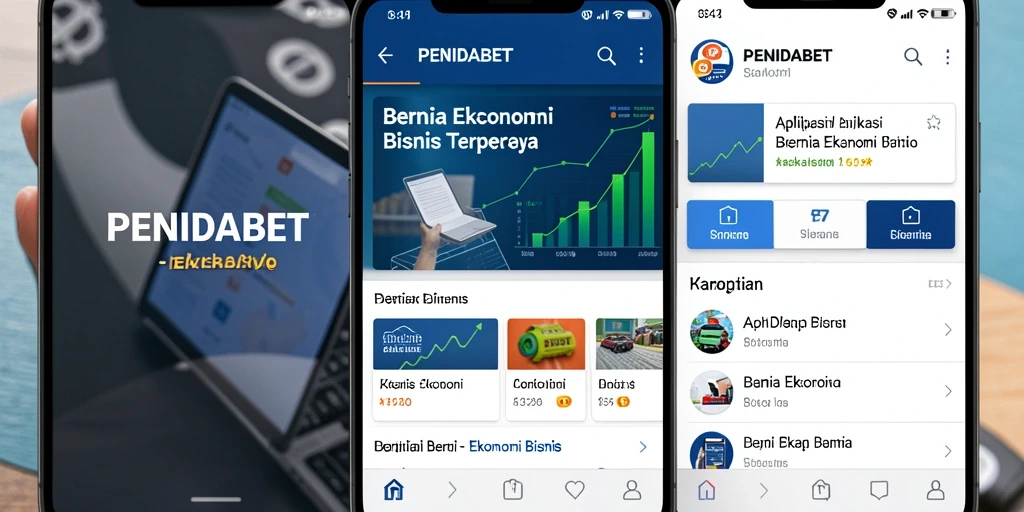 Tampilan antarmuka aplikasi PENIDABET yang modern dan informatif.